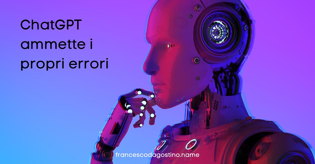ChatGPT ammette i propri errori