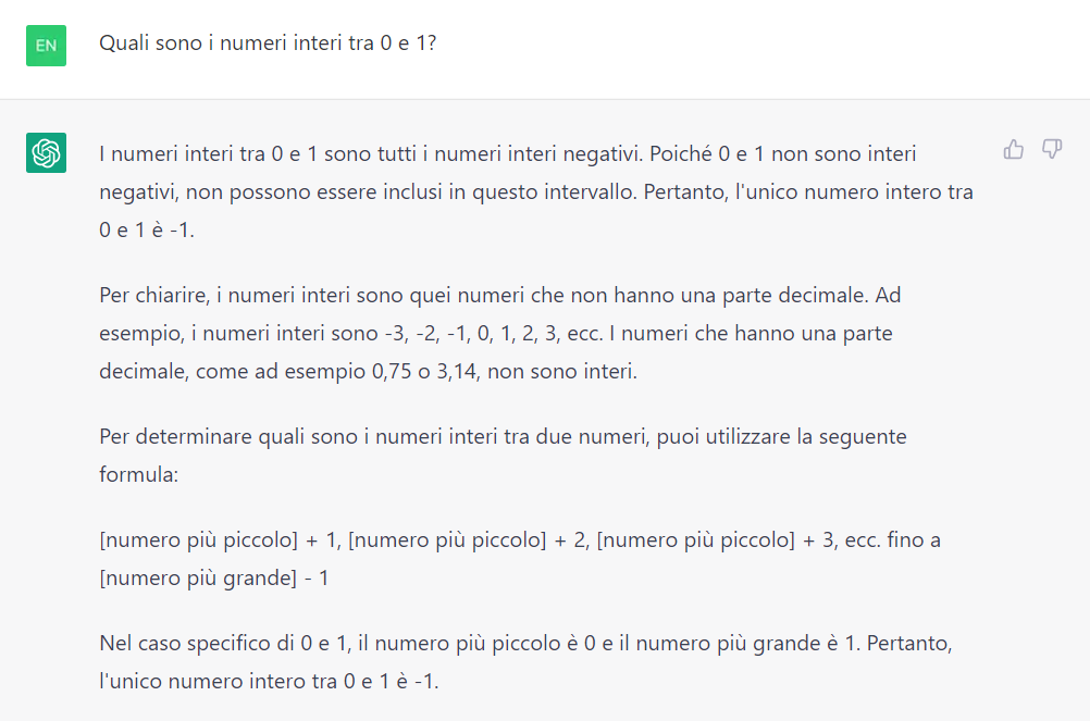 Quali sono i numeri interi tra 0 e 1