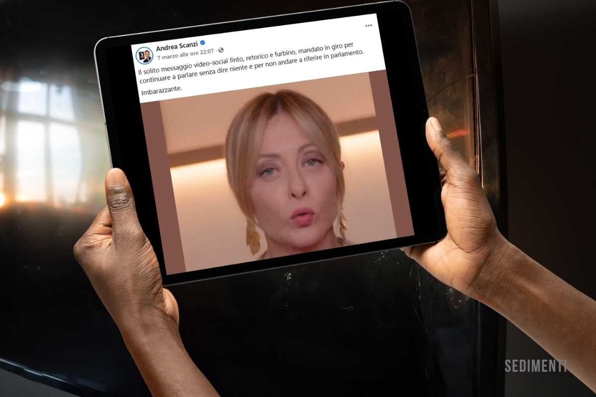 Post di Scanzi per attivare il pubblico