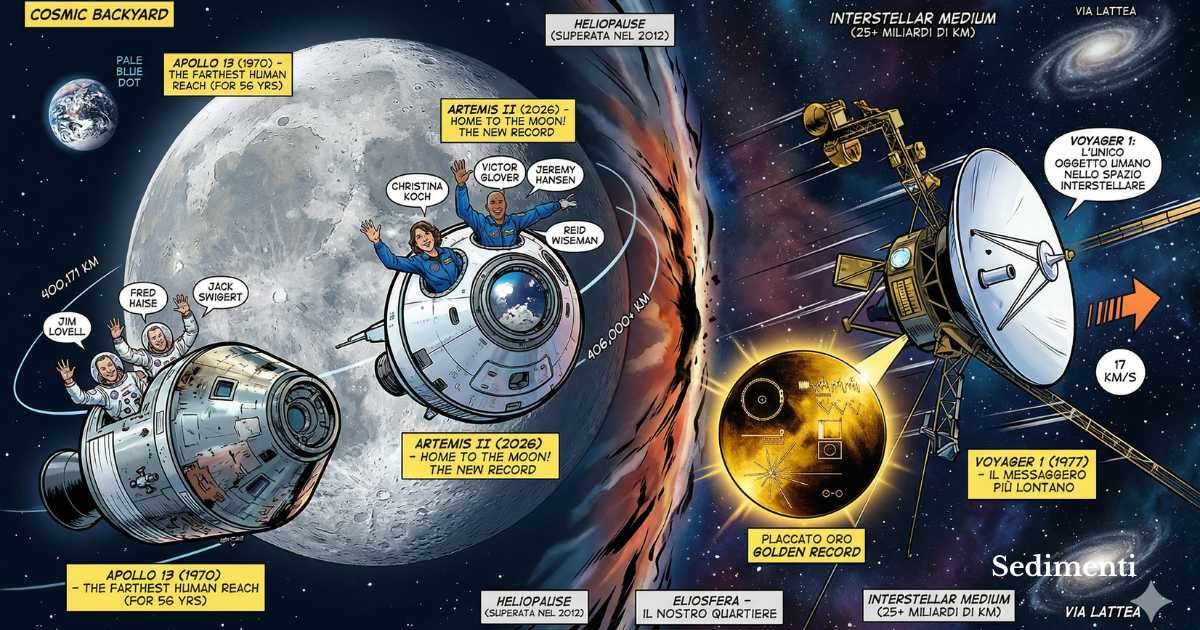 Artemis II, Apollo 13 e Voyager 1