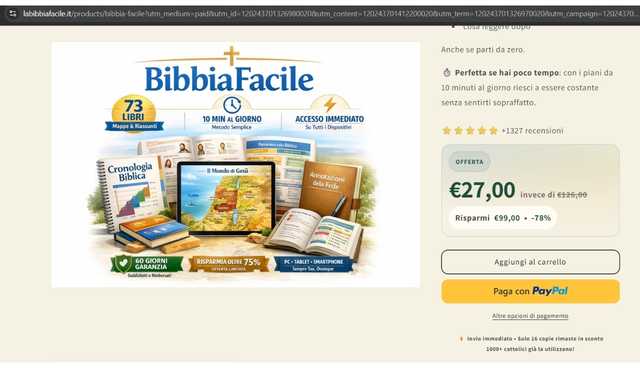 La BibbiaFacile leve di marketing