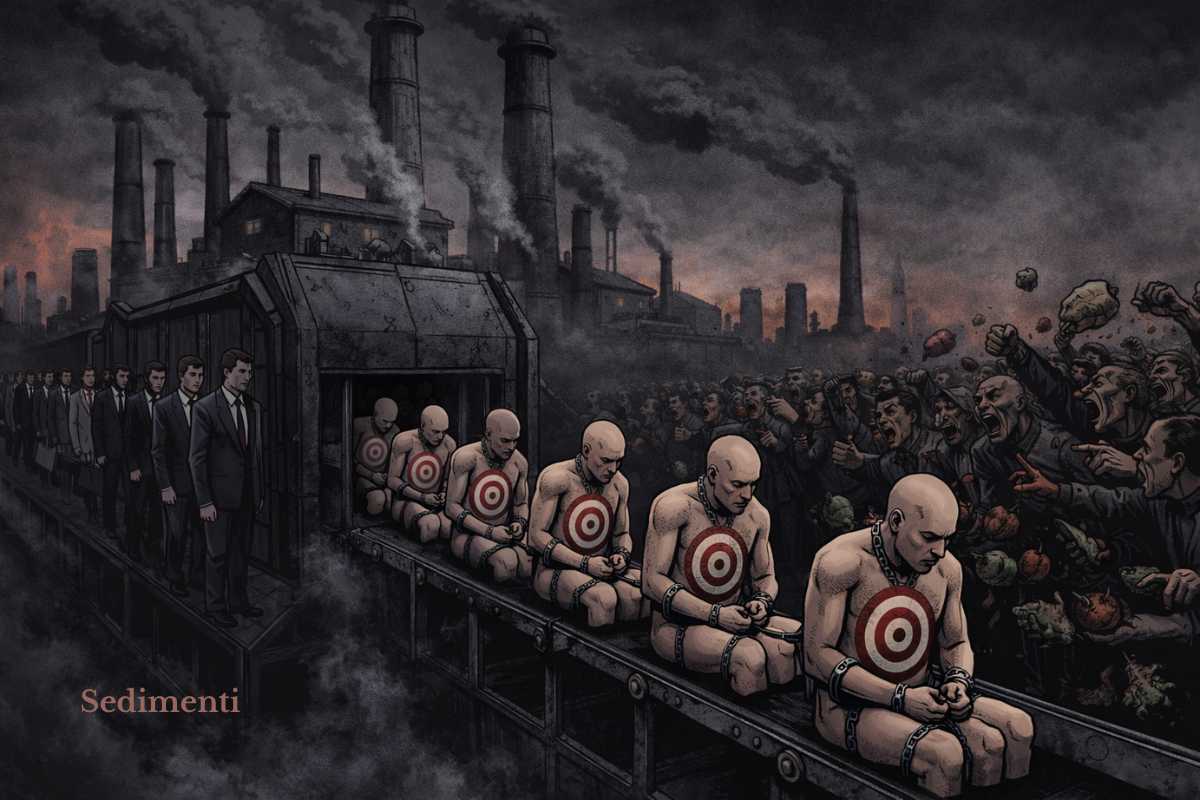 La propaganda che rende gli uomini dei bersagli